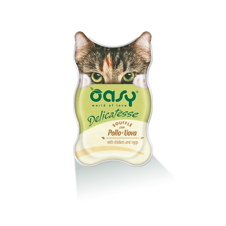 Oasy Delicatesse Souffle' Pollo Uova 85 G Vaschetta