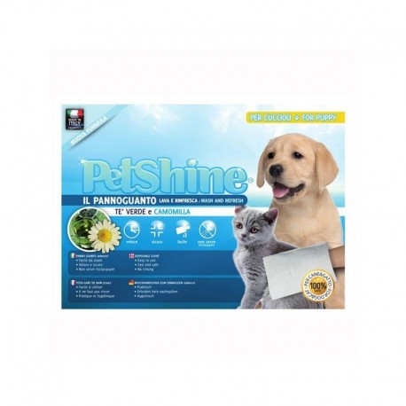 PetShine Pannoguanto Tè Verde e Camomilla 1 pz