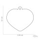 My Family Medaglietta Basic Cuore Grande in ottone cromato