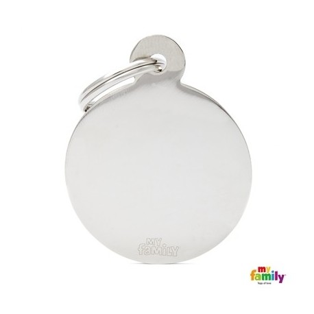 My Family Medaglietta Basic Cerchio Grande in ottone cromato