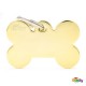 My Family Medaglietta Basic Osso Grande in ottone dorato