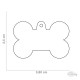 My Family Medaglietta Basic Osso Grande in ottone dorato