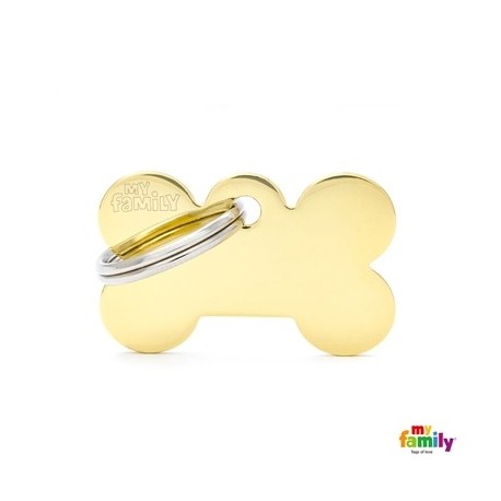 My Family Medaglietta Basic Osso Piccolo in ottone dorato