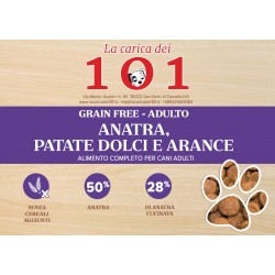 GrainFree-101 Dog Adult Anatra Patate Dolci Arance 12 kg