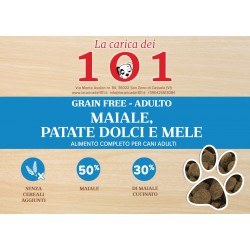 GrainFree-101 Dog Adult Maiale Patate Dolci Mele 12 kg