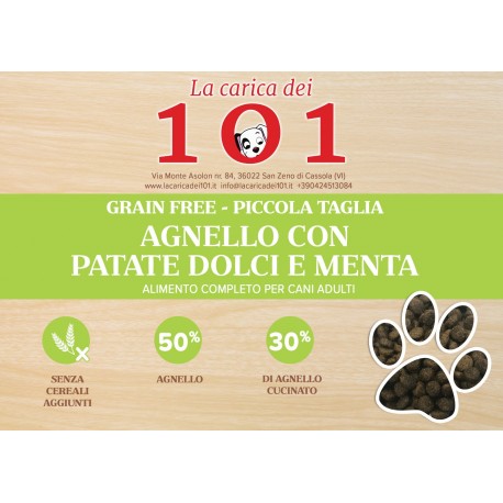 GrainFree-101 Dog Mini Adult Agnello Patate Dolci Menta 2 kg