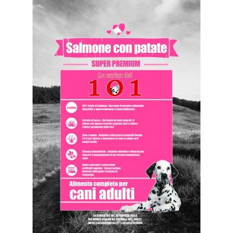 SuperPremium-101 Dog Adult Salmone e Patate 12 kg