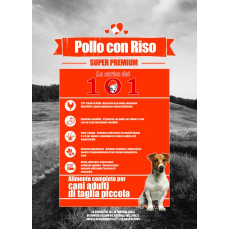 SuperPremium-101 Dog Mini Adult Pollo e Riso 2 kg