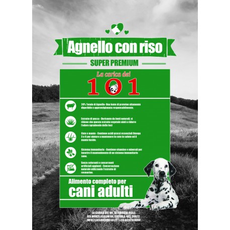 SuperPremium-101 Dog Adult Agnello e Riso 2 kg