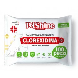 PetShine Salviette Clorexidina 100 pz