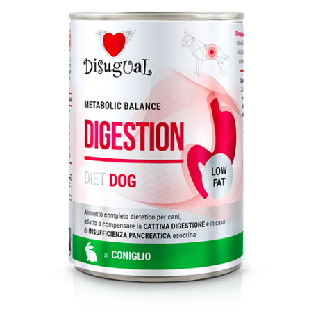 Disugual Dog Digestion Low Fat Coniglio 400 g