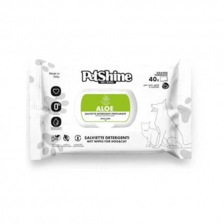 PetShine Salviette Aloe 40 pz