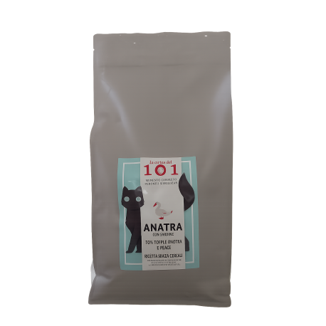 GrainFree-101 Gatti Sterilizzati Anatra e Sardine 5 kg