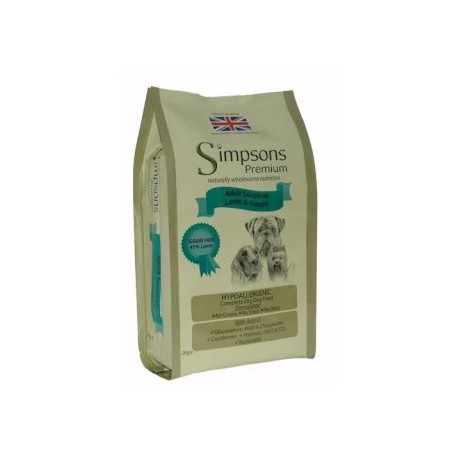 Simpsons Dog Adult Sensitive Agnello e Patate 2 kg