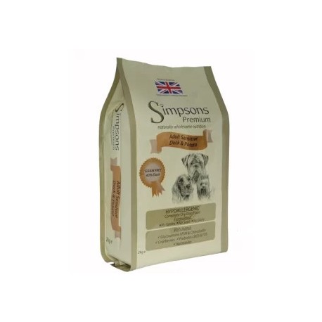 Simpsons Dog Adult Sensitive Anatra e Patate 2 kg